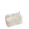 Plush cosmetic bag in macaron color, sweet and large-capacity storage bag, high appearance level bag Item Picture